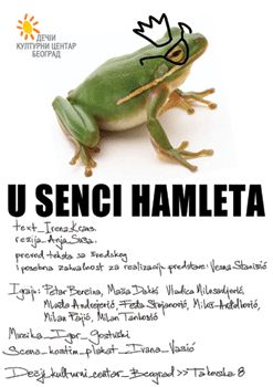 Pozorišna predstava "U senci Hamleta" Pozorišna predstava "U senci Hamleta" - plakat
