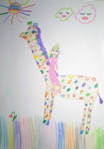 Гала Обрадовић, 10 година, Дугина жирафа, ОШ Марија Бурсаћ, Београд, 